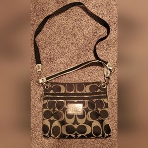 Coach Black & Silver Crossbody